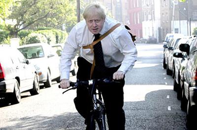 Boris on a bike